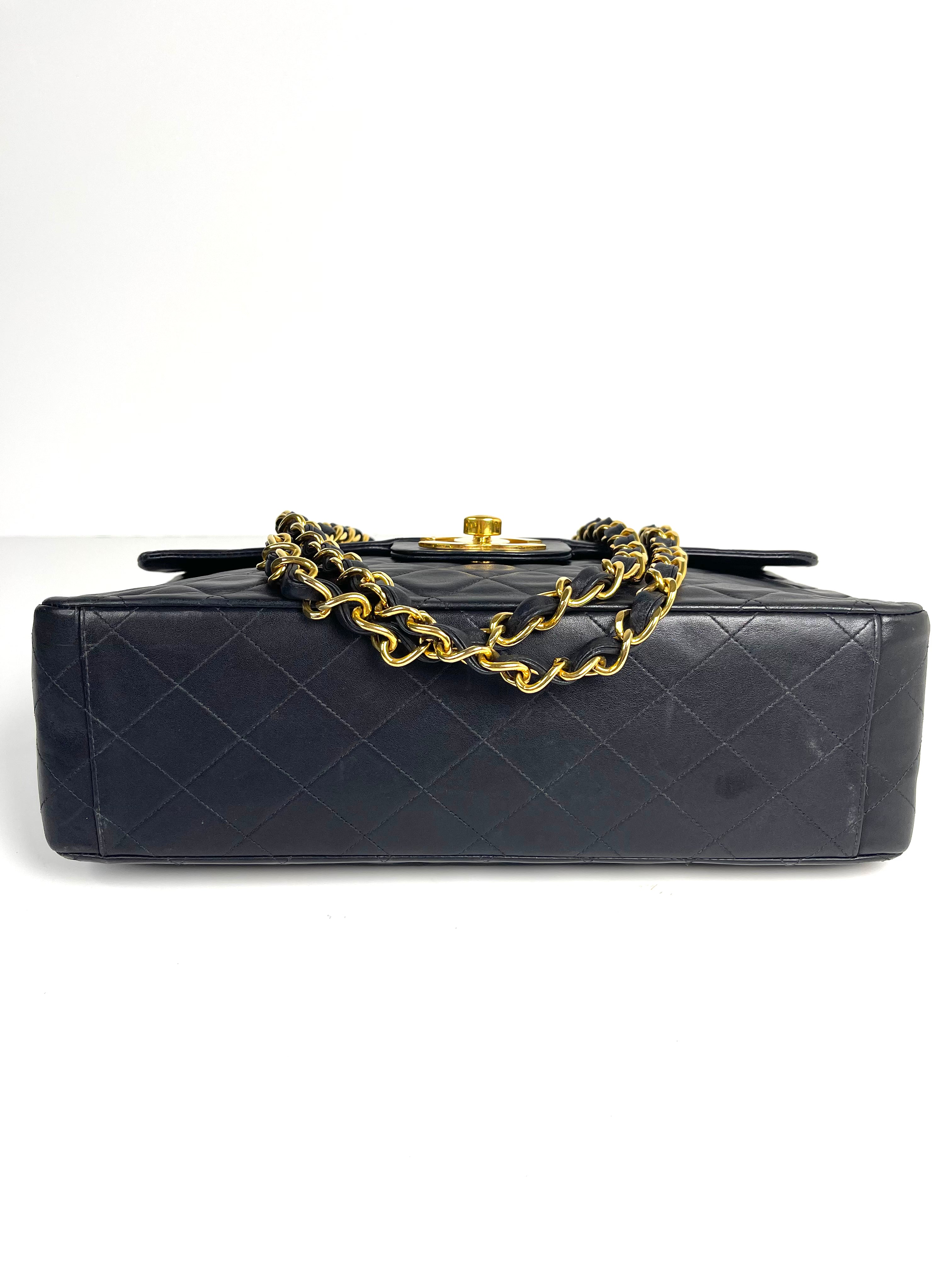 Chanel Vintage Classic Flap Maxi Tote Bag