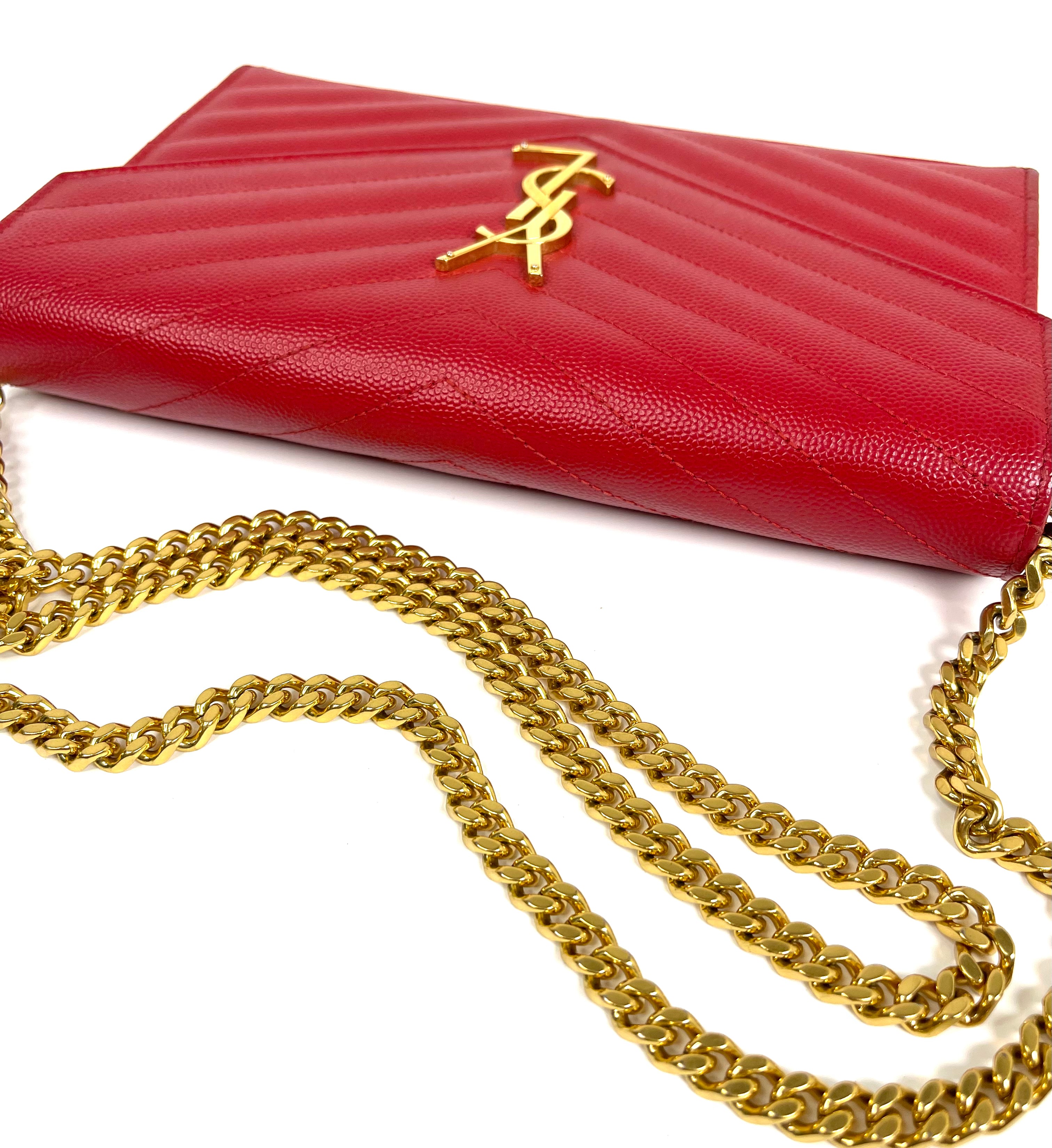 Saint Laurent Cassandre Red Crossbody Bag