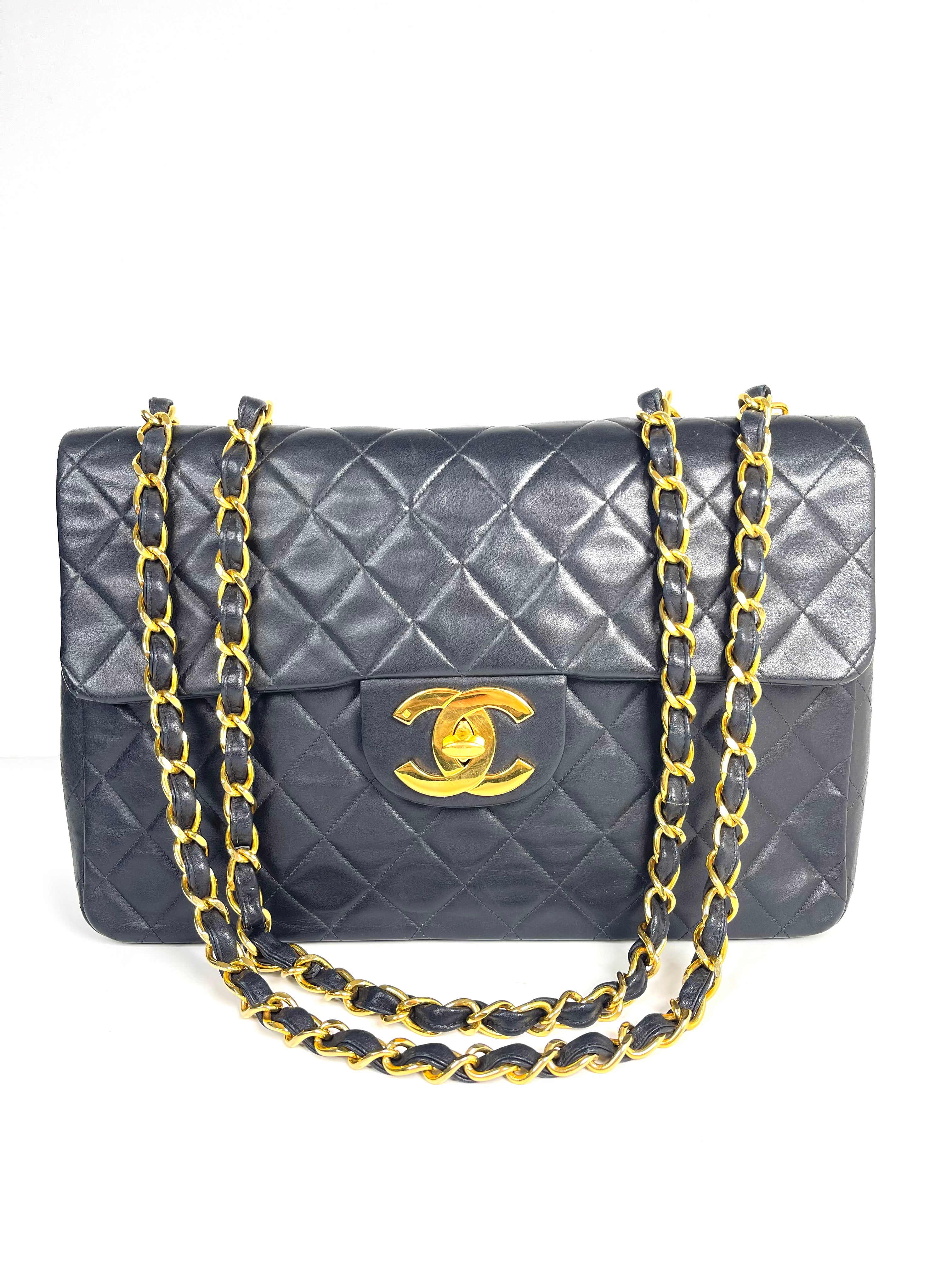 Chanel Vintage Classic Flap Maxi Tote Bag