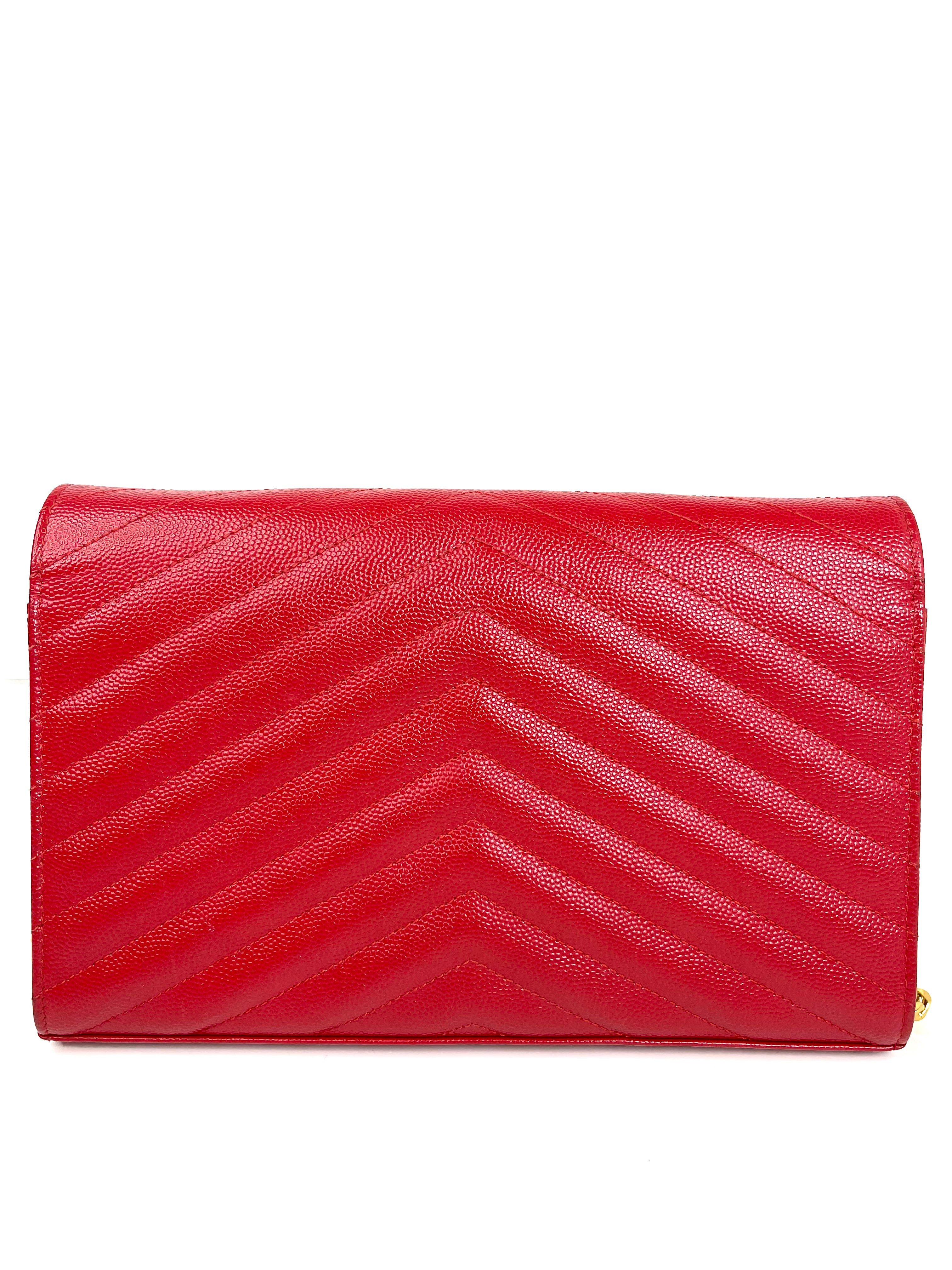 Saint Laurent Cassandre Red Crossbody Bag