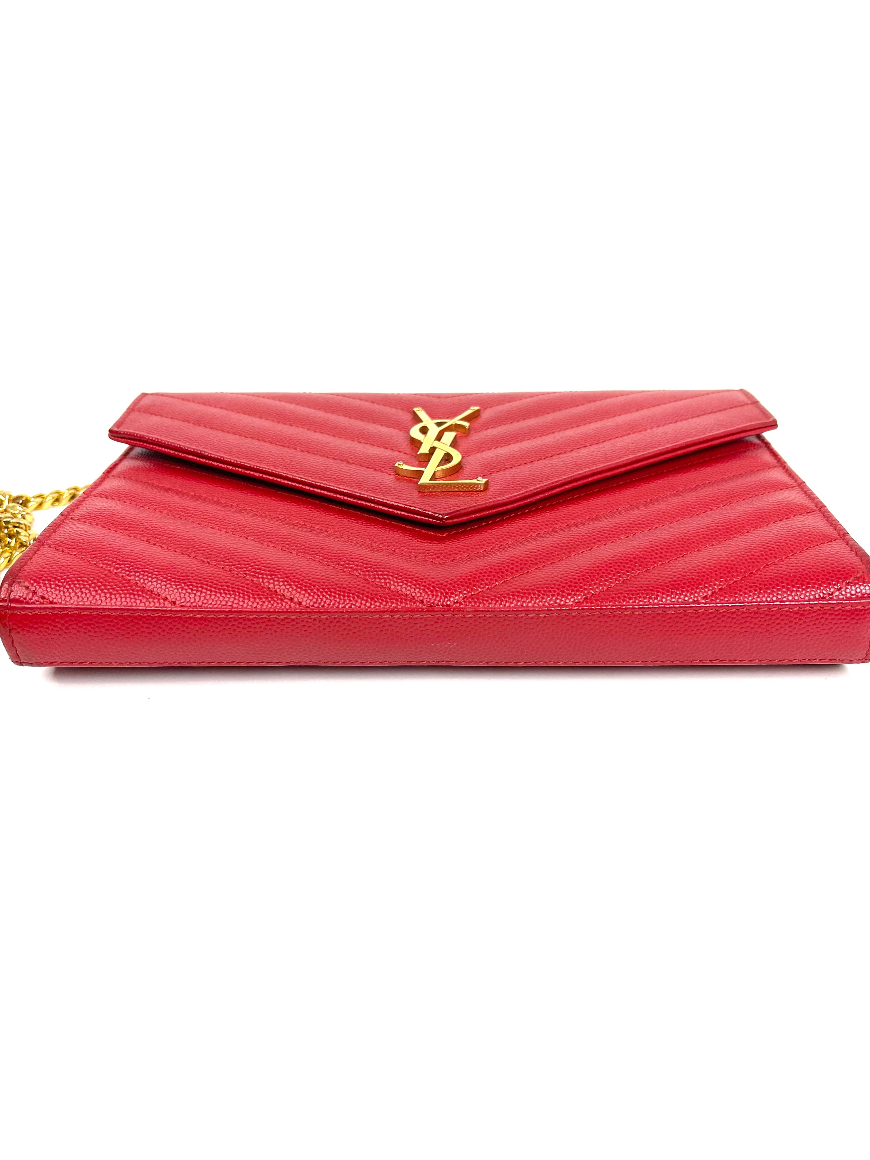 Saint Laurent Cassandre Red Crossbody Bag