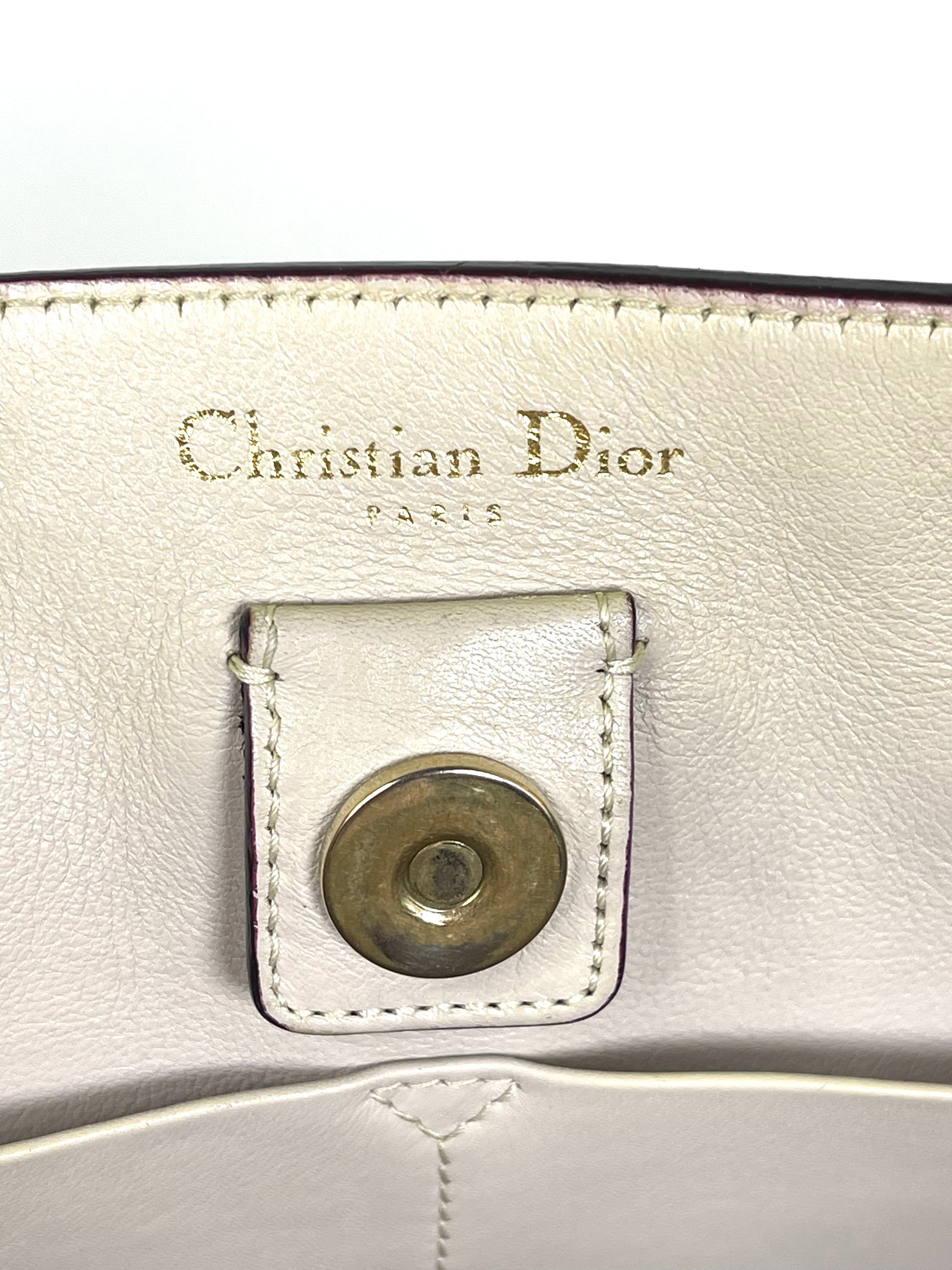 Christian Dior Yellow Leather Diorissimo Shopper Tote