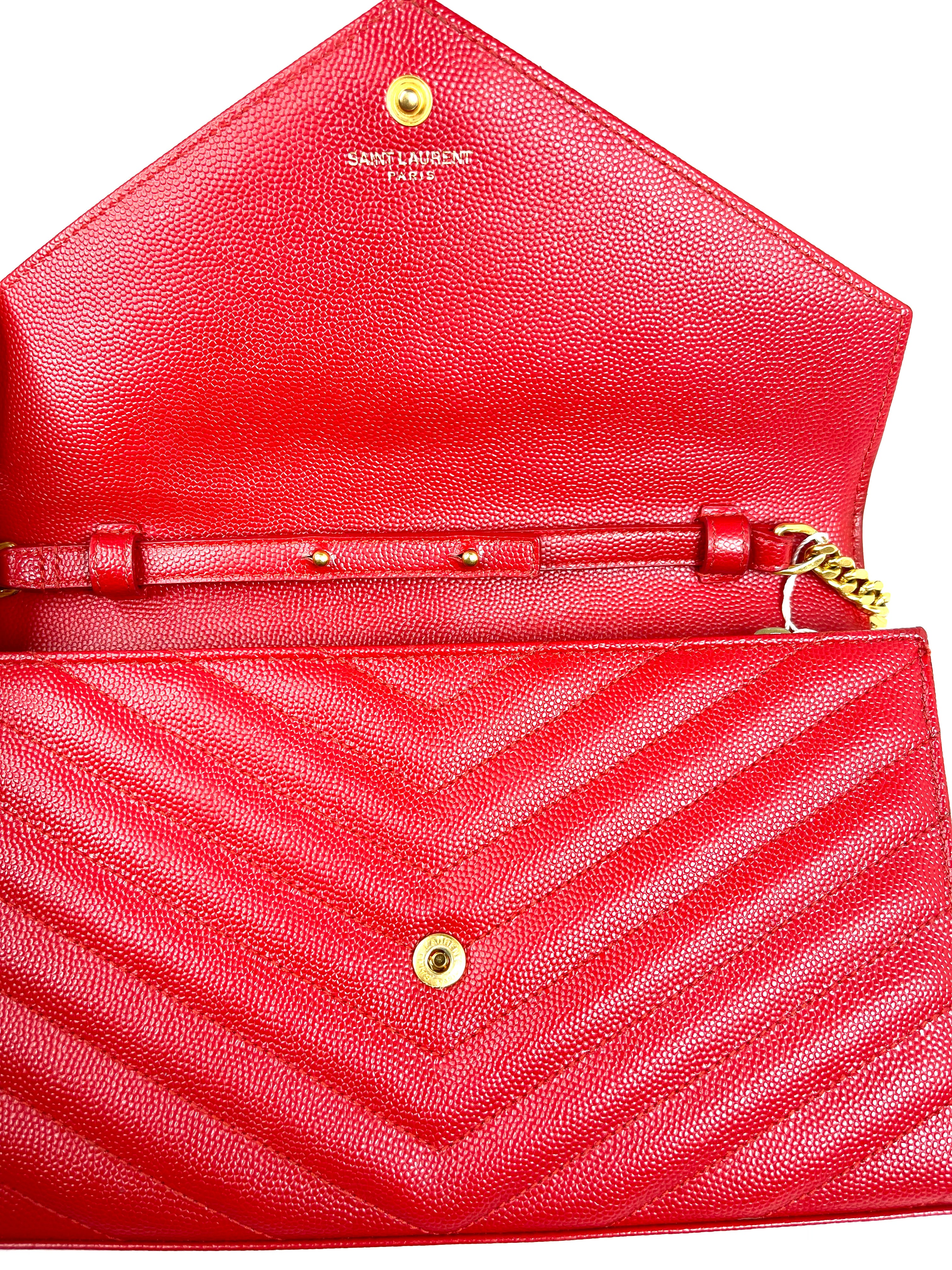 Saint Laurent Cassandre Red Crossbody Bag