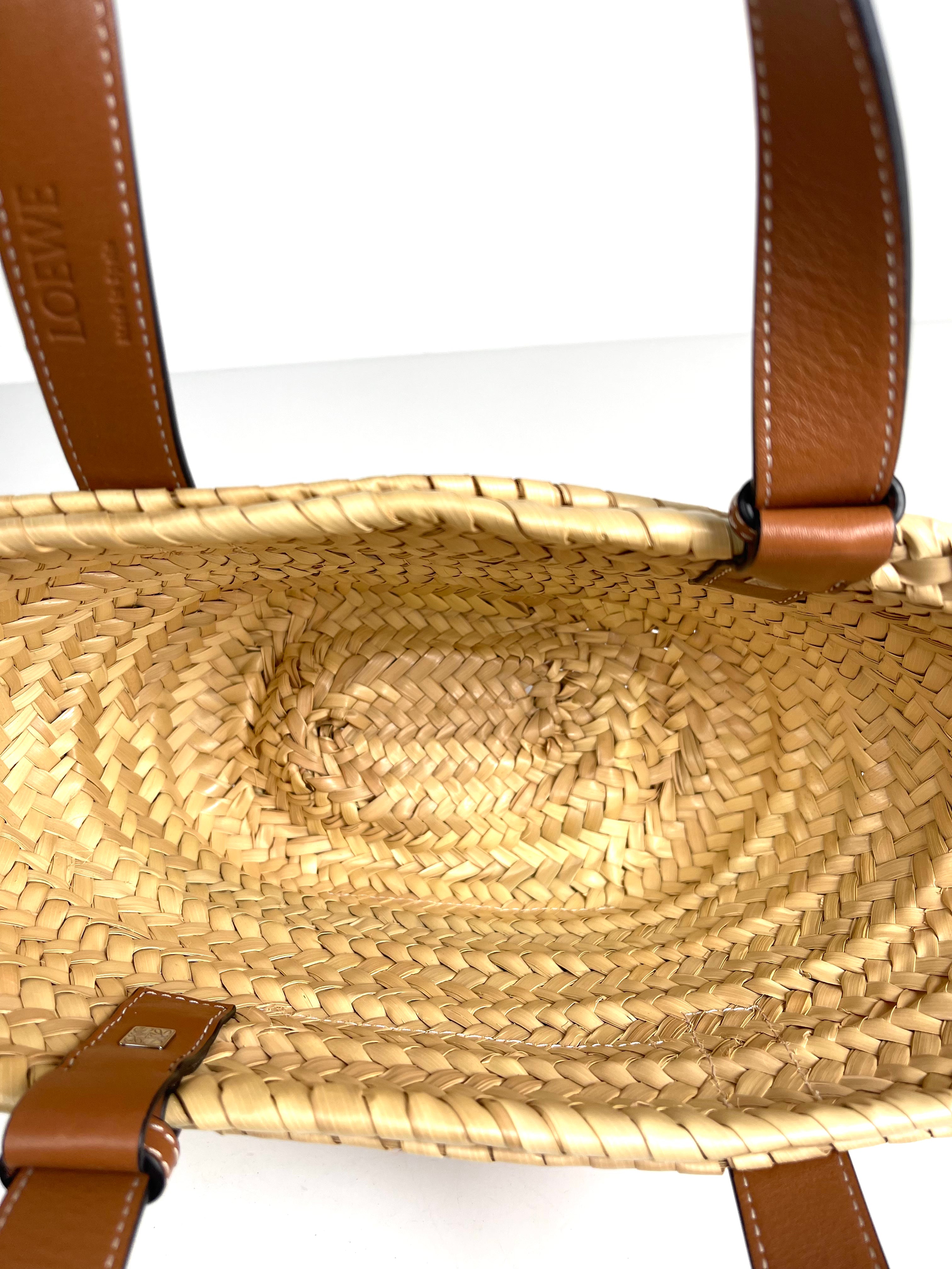 Loewe Raffia Basket Tote Bag