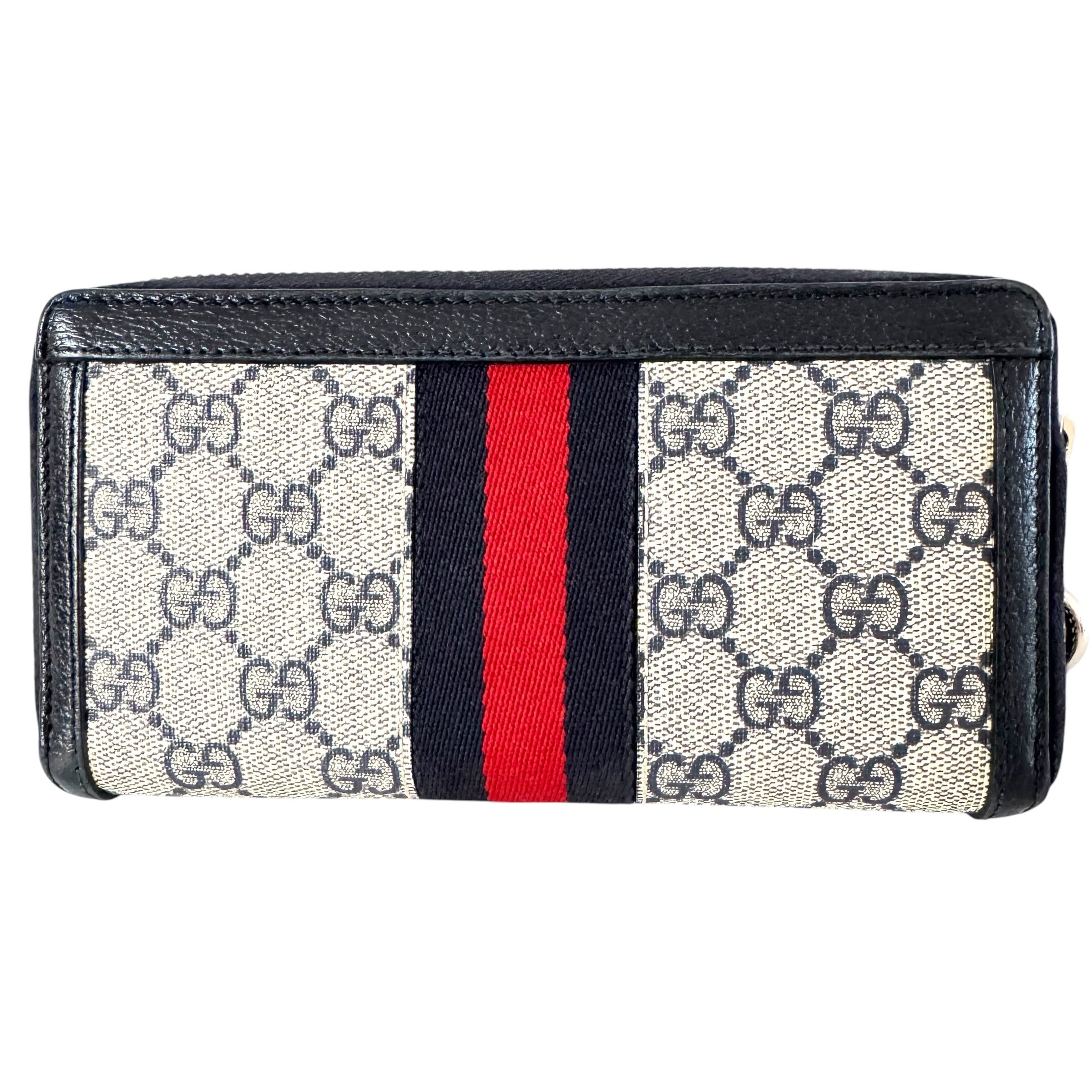 Gucci Ophidia Navy Long Zippy Around Wallet