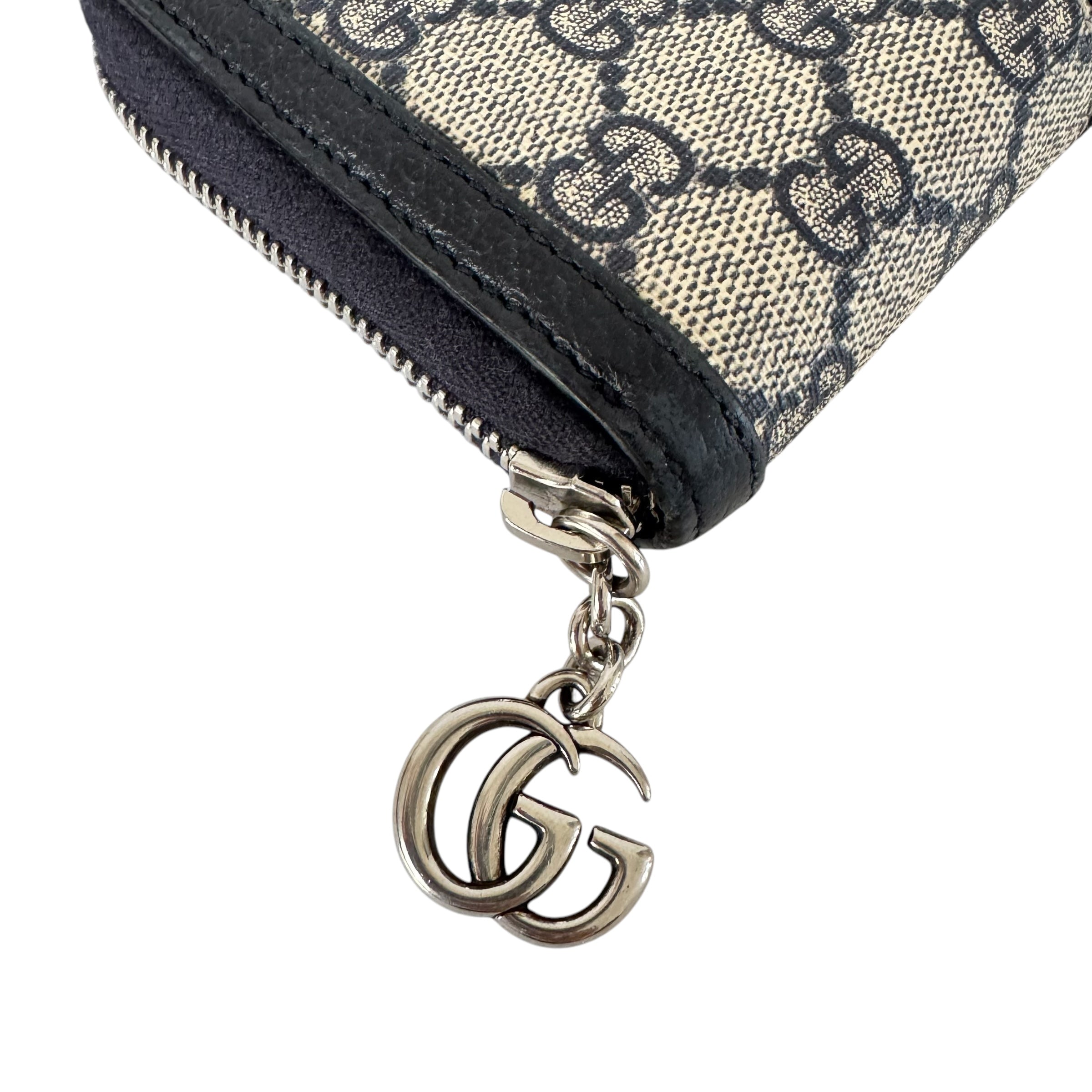 Gucci Ophidia Navy Long Zippy Around Wallet