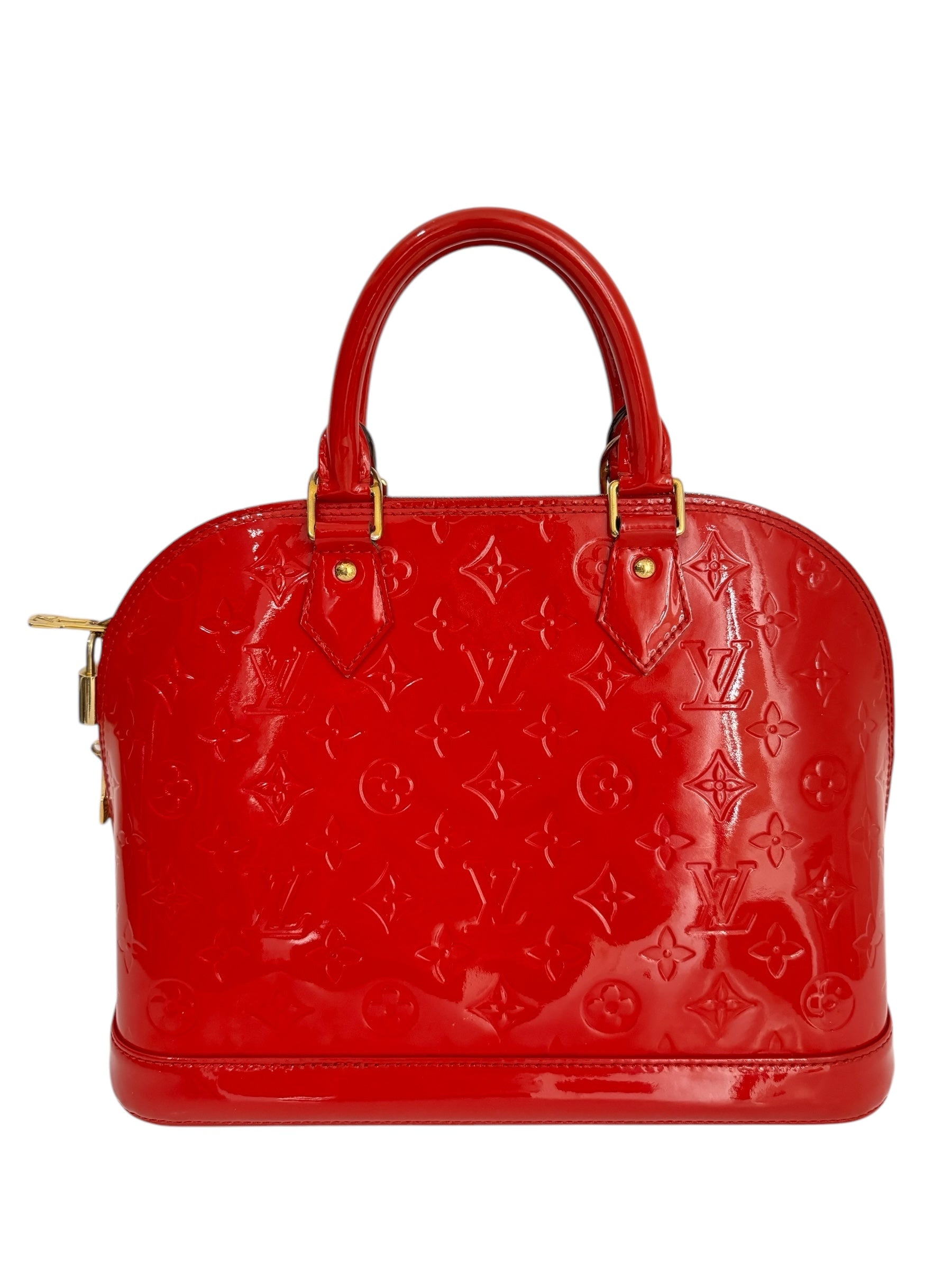 Louis Vuitton Vernis Red Alma