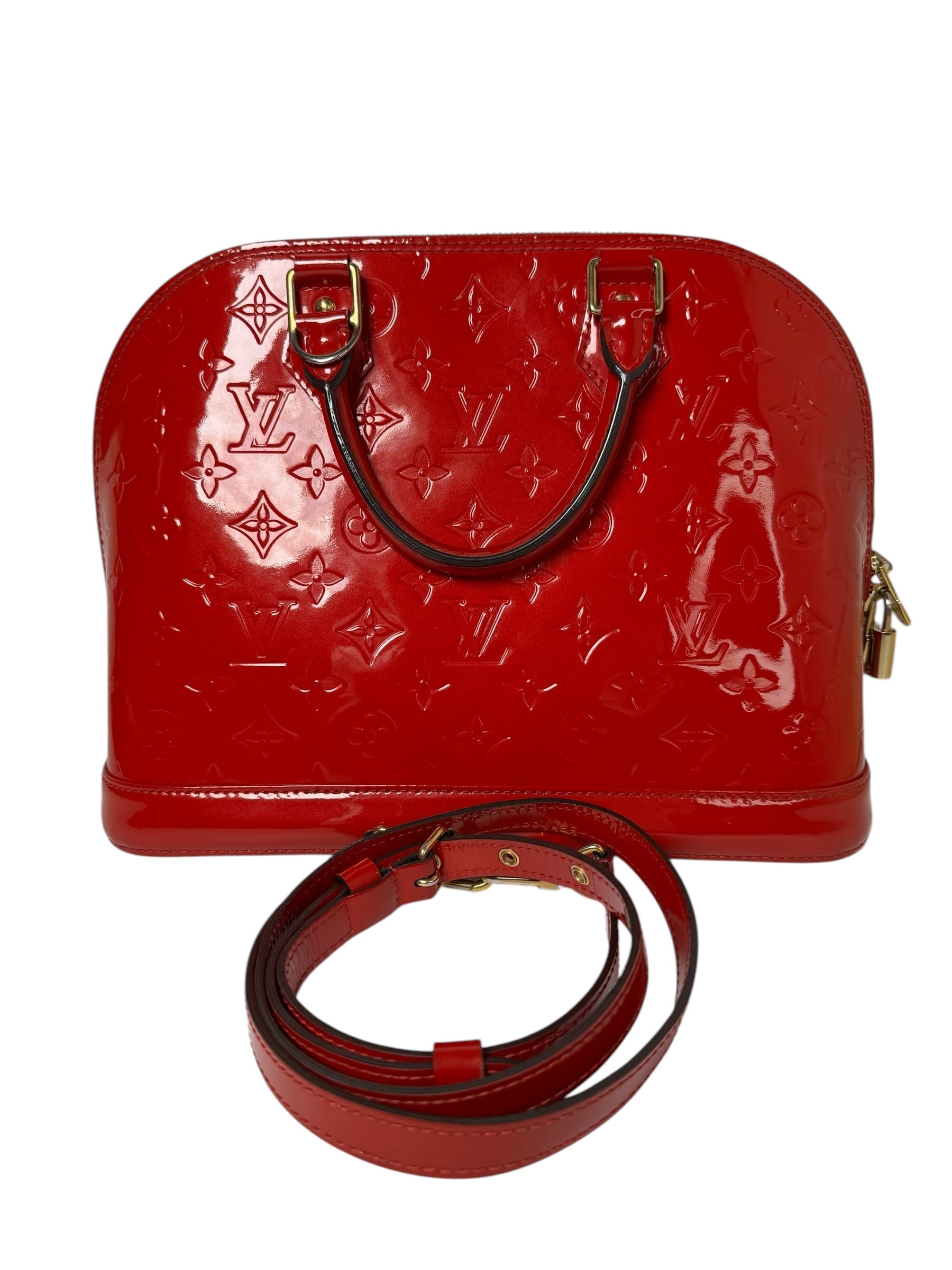 Louis Vuitton Vernis Red Alma